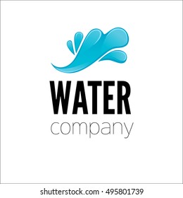 Water drop Logo design vector template. Vector Illustration.