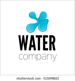 Water drop Logo design vector template. Vector Illustration.