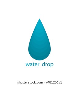 water drop logo design vector illustration icon