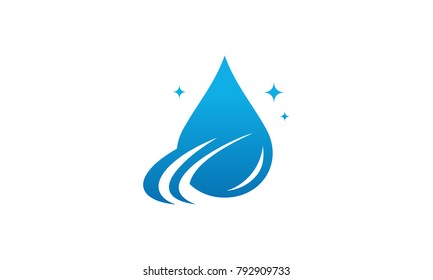 Water Drop logo designs concept, Pure Water drop logo template