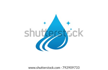 Water Drop logo designs concept, Pure Water drop logo template