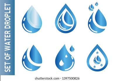 water drop Logo. water droplet icon. illustration element vector