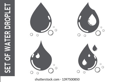 water drop Logo. water droplet icon. illustration element vector