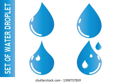 water drop Logo. water droplet icon. illustration element vector