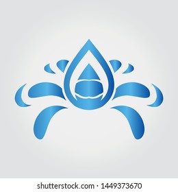 water drop Logo. water droplet icon. natural water droplet. illustration element vector