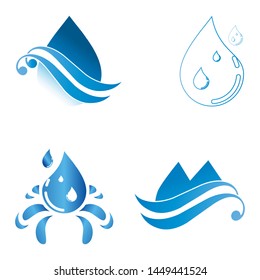 water drop Logo. water droplet icon. natural water droplet. illustration element vector