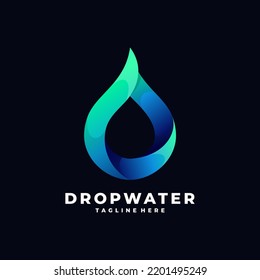 A water drop logo icon, water logo icon