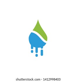 Water drop logo icon design vector template