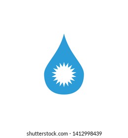 Water drop logo icon design vector template