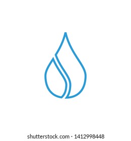 Water drop logo icon design vector template