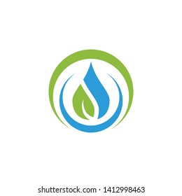 Water drop logo icon design vector template