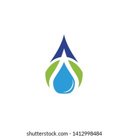 Water drop logo icon design vector template