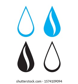 Water drop Logo Icon Design Stock Vector