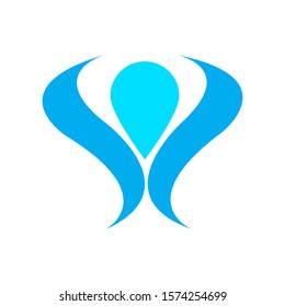 Water Drop Logo Icon Design Stock Vector