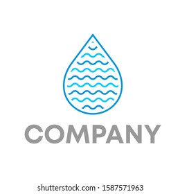 water drop logo icon design template sign