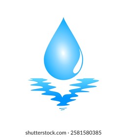Water drop logo icon design