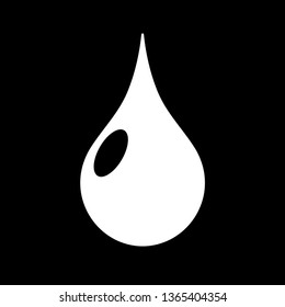 Water drop logo. Logo icon in flat style