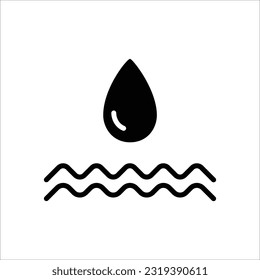 Water drop logo and icon set vector, water drop symbol on white background.
