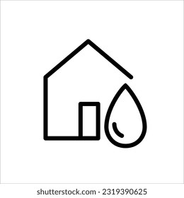 Water drop logo and icon set vector, water drop symbol on white background.