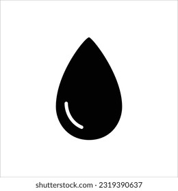 Water drop logo and icon set vector, water drop symbol on white background.