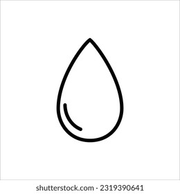 Water drop logo and icon set vector, water drop symbol on white background.