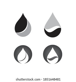 water drop Logo icon Template vector illustration design