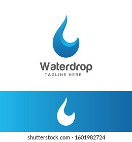 Water Drop Logo and Icon Vector Template