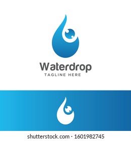 Water Drop Logo and Icon Vector Template