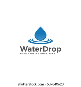 water drop logo icon vector template