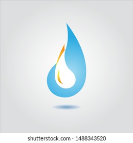 Water drop logo, icons, vector template symbol badge