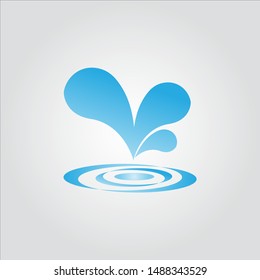 Water drop logo, icons, vector template symbol badge