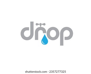 Pintura de la idea del logotipo Water Drop