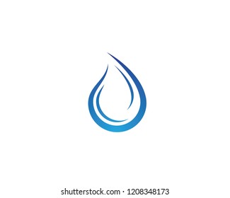 Water drop logo illustration