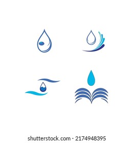 water drop logo illustration design