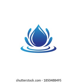 Water drop logo images illustration design