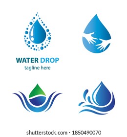 Water drop logo images illustration design