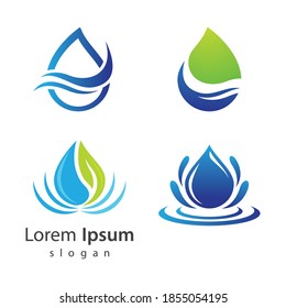 Water drop logo images illustration design
