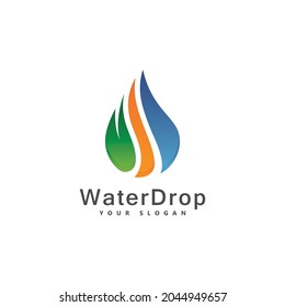  Conjunto de imágenes del logotipo de caída de agua