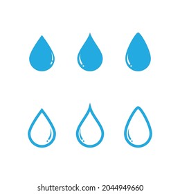  Conjunto de imágenes del logotipo de caída de agua