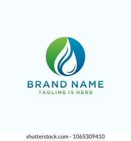 water drop Logo Template