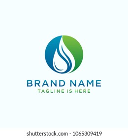 water drop Logo Template