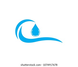 Water drop logo template