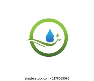 water drop Logo Template