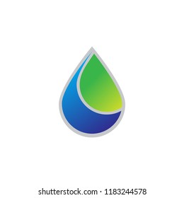 water drop logo template