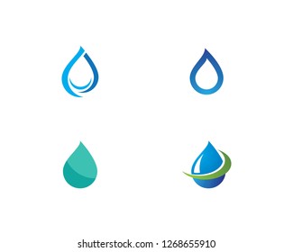 water drop Logo Template