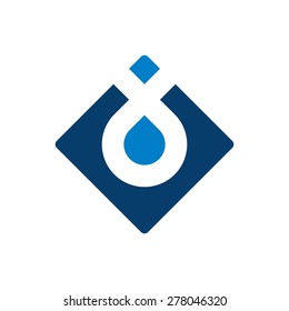 water drop logo template