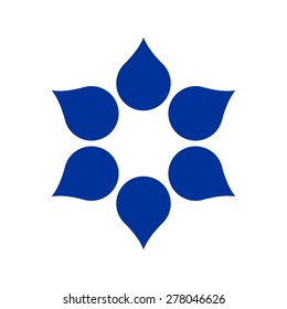water drop logo template