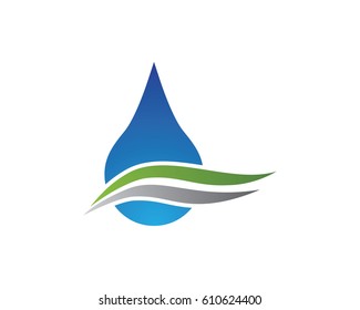 water drop Logo Template