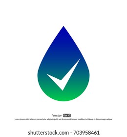 Water drop logo template