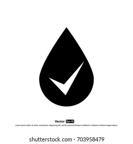 Water drop logo template